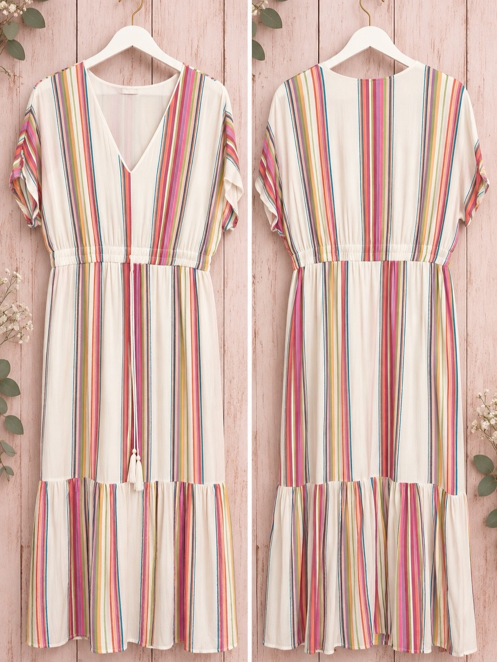 Women’s size 14w/16w striped cotton dress